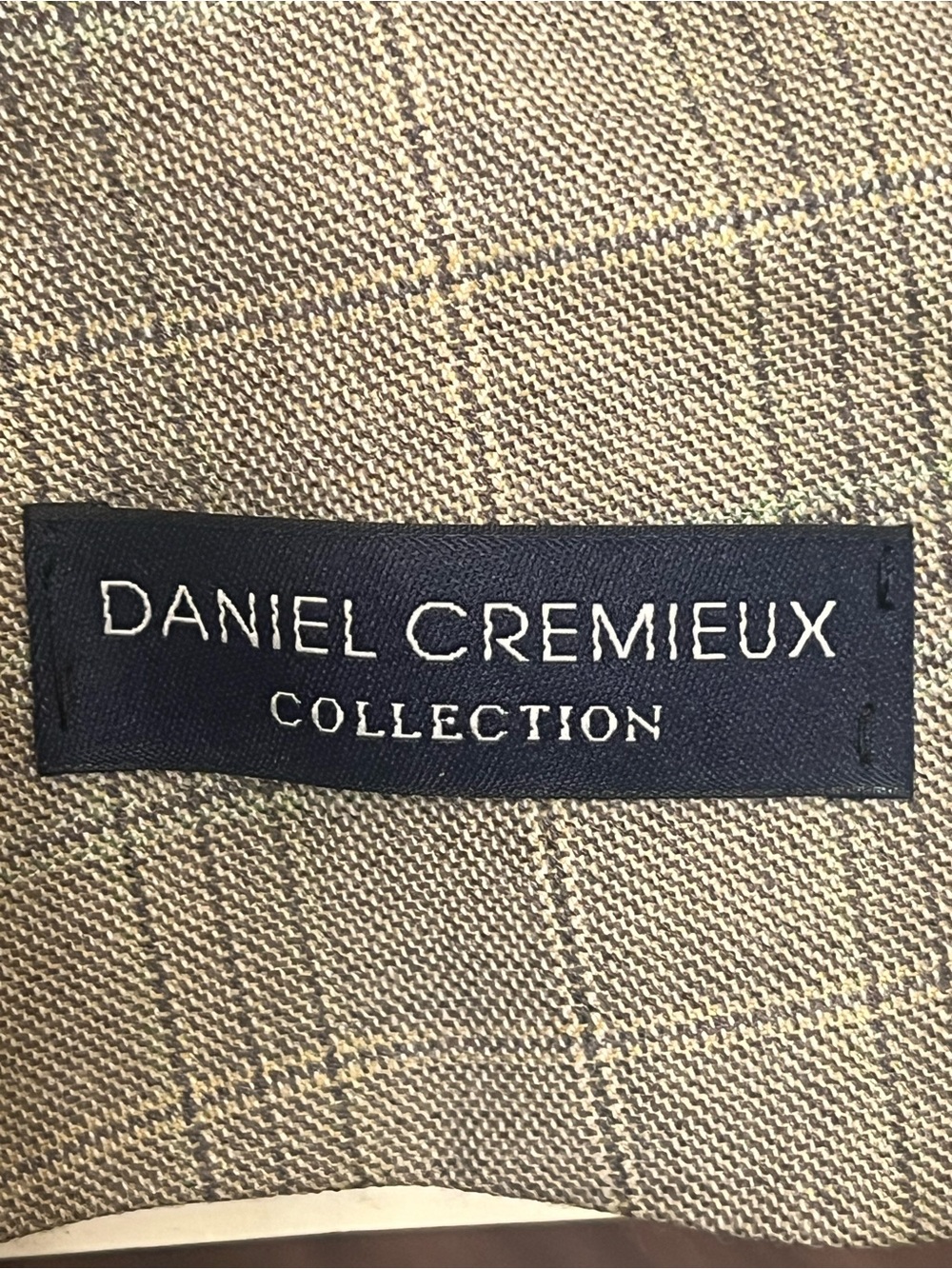 NWT Daniel Cremieux Loro Piana Worsted Wool Sport Coat Blazer Beige Men 50L - Picture 10 of 12